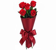 Букет 5 Красных роз Эдлесс Лав в Юрты