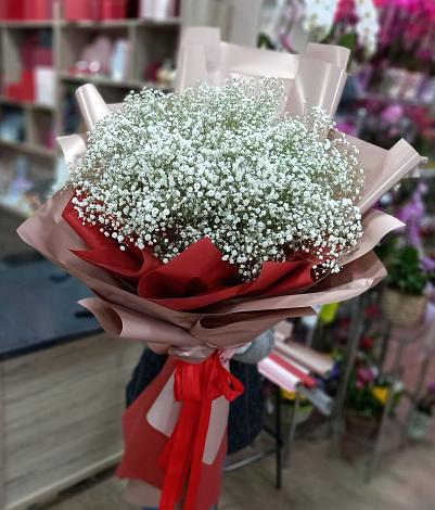 Букет цветов из: Гипсофила в Юрты