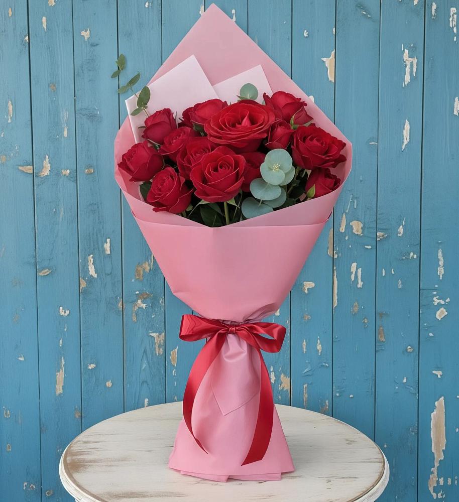 Букет цветов из: Розы в Юрты