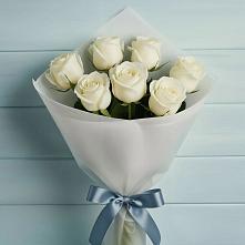 Букет 7 Белых роз Эдлесс Лав #REPLACE_PRED# Юрты