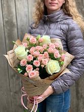 Букет цветов из:  Розы в Юрты