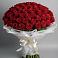 Букет 101 Красная роза Блэк Мэджик в Юрты
