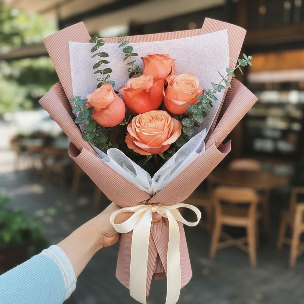 Букет цветов из: Розы в Юрты