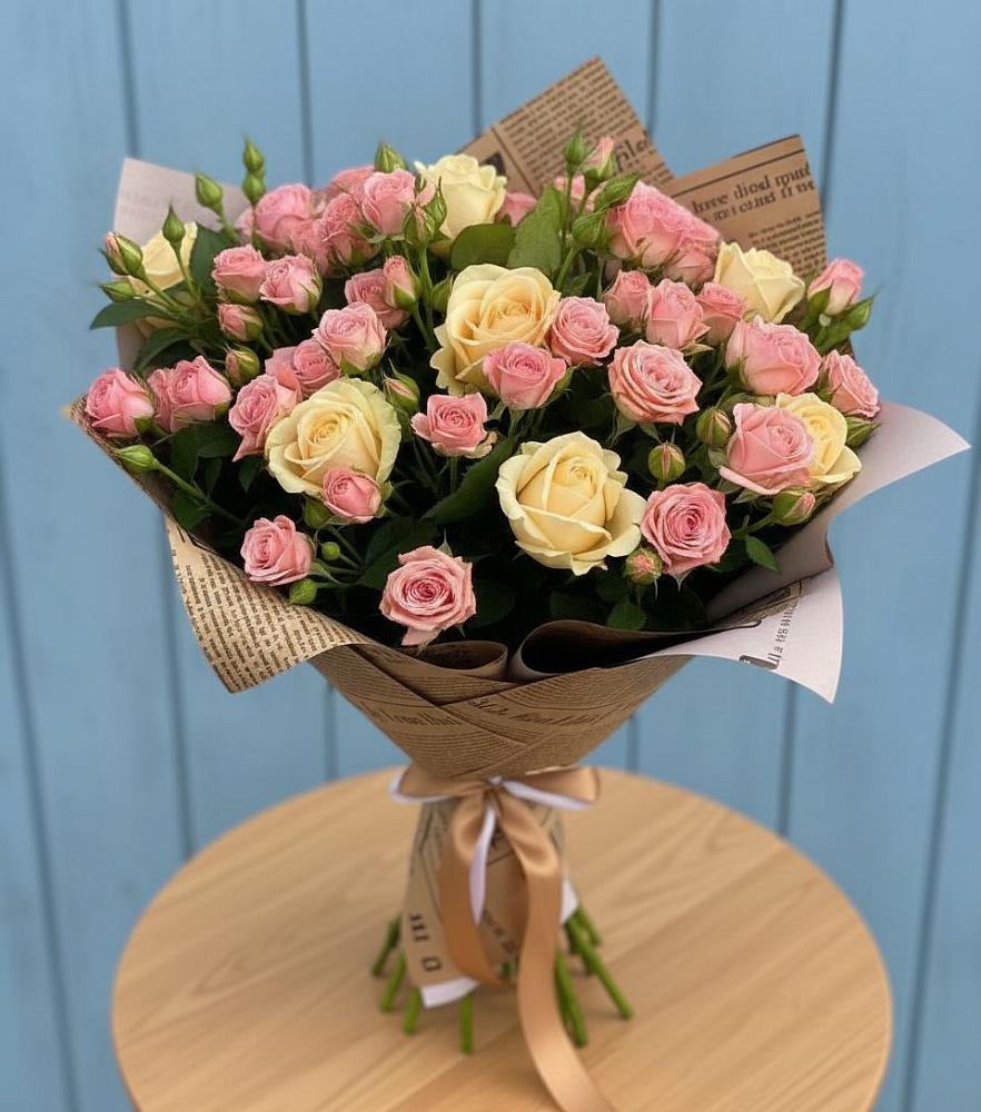 Букет цветов из: Розы в Юрты