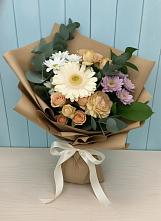 Букет цветов из:  Герберы и Хризантемы в Юрты