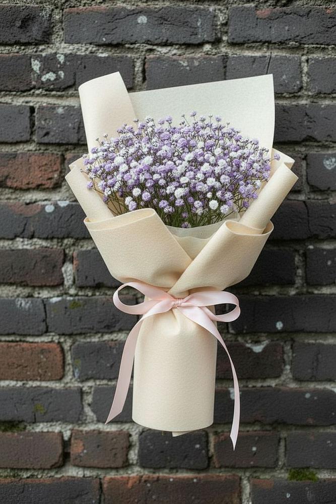 Букет цветов из: Гипсофила в Юрты