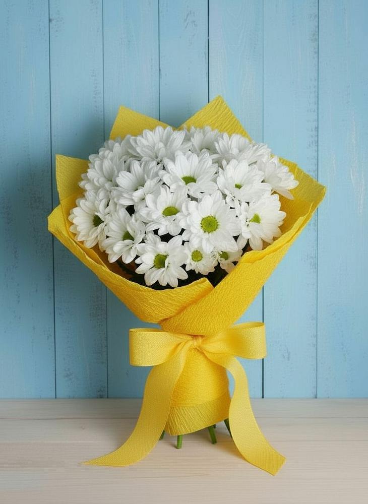Букет цветов из: Хризантемы в Юрты