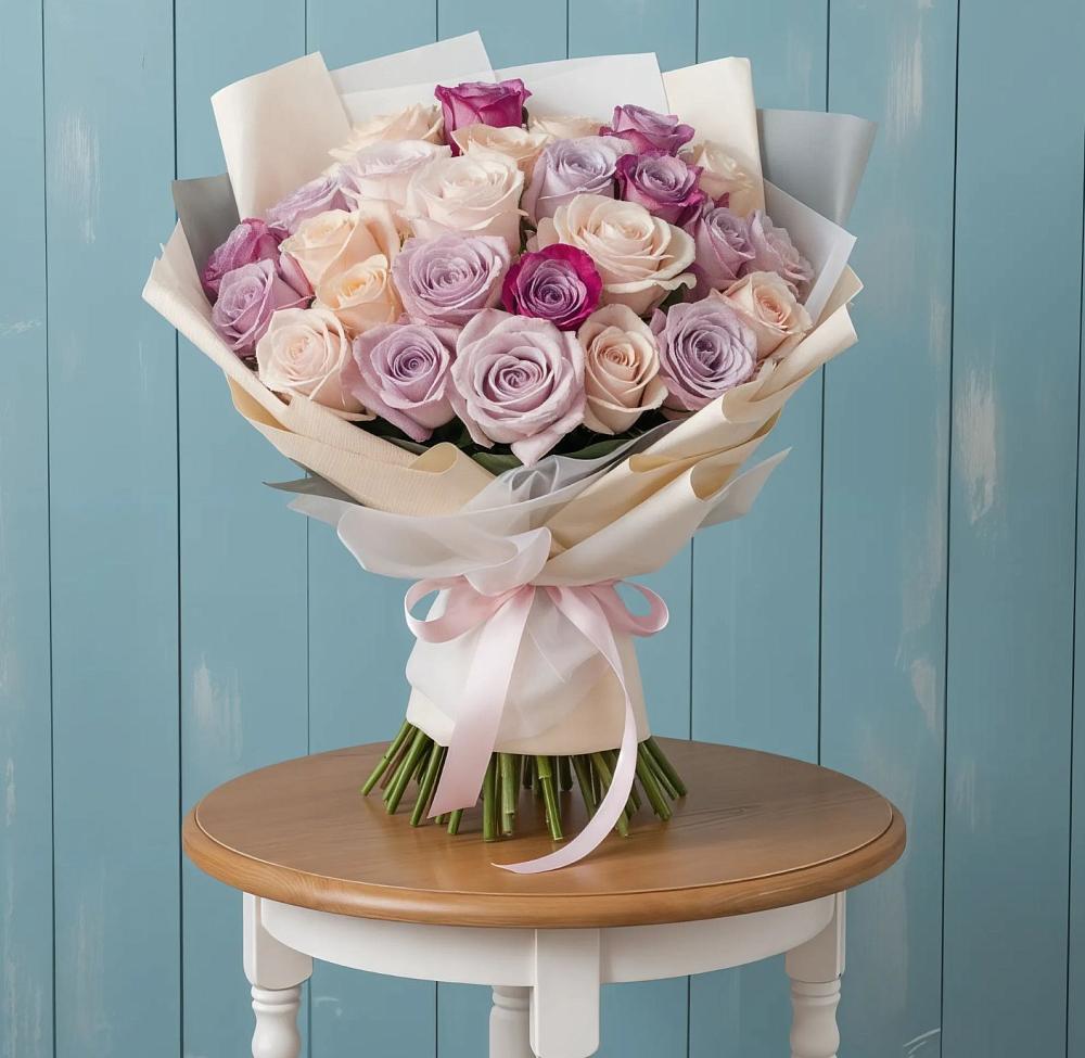 Букет цветов из: Розы в Юрты