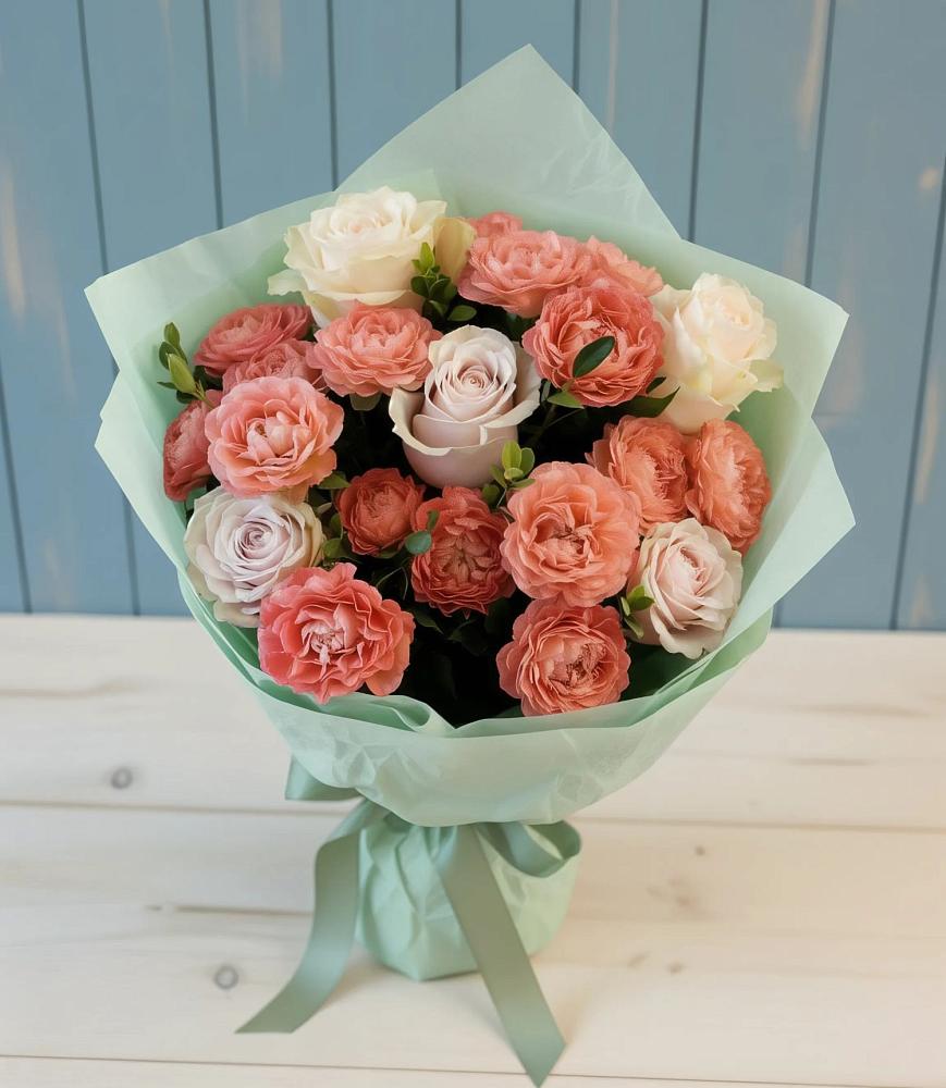 Букет цветов из: Розы в Юрты