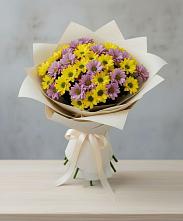 Букет цветов из:  Хризантемы #REPLACE_PRED# Юрты