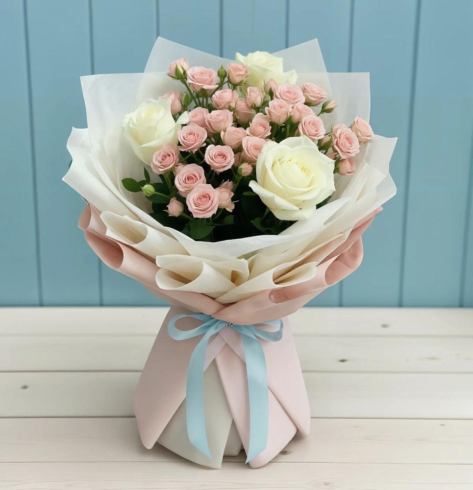 Букет цветов из: Розы в Юрты